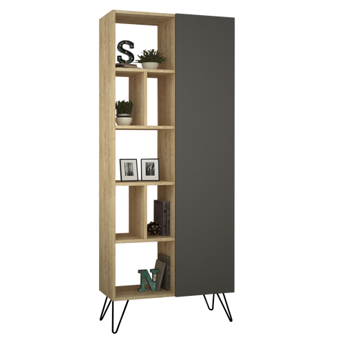 Bibliotecă DOVE 7 rafturi 1 ușă 81 x 191 cm, Opțiuni culoare