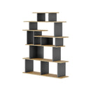 Bibliotecă CASTLE 16 rafturi 120 x 149 cm