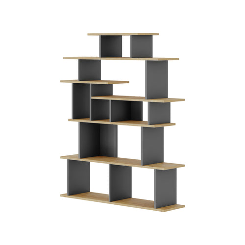 Bibliotecă CASTLE 16 rafturi 120 x 149 cm