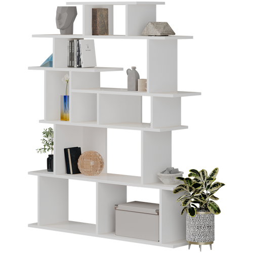 Bibliotecă CASTLE 16 rafturi 120 x 149 cm