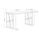 Birou BROOKLYN 8 rafturi 137 x 60 cm,  Opțiuni culoare - Maroom