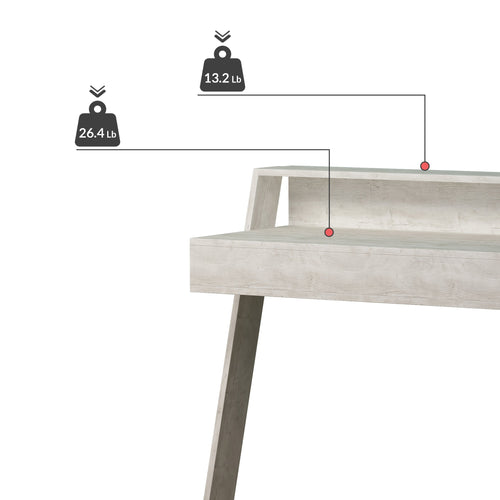 Birou PIANO 1 raft 1 sertar 94 x 50 cm, Opțiuni culoare