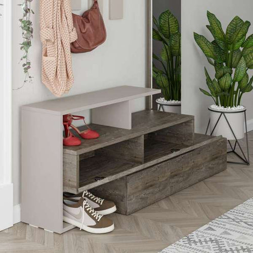 Set cuier și pantofar cu oglindă TRINITY 137 cm, Opțiuni culoare