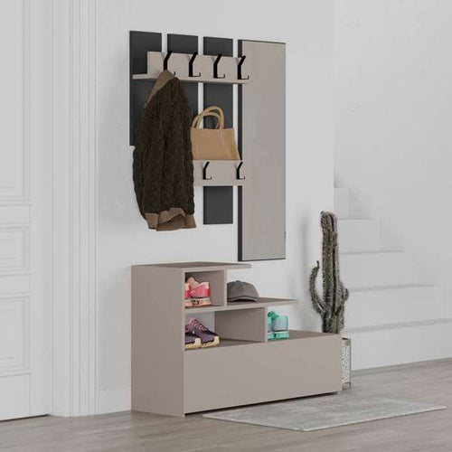 Set cuier și pantofar cu oglindă NOVA 100 cm, Opțiuni culoare