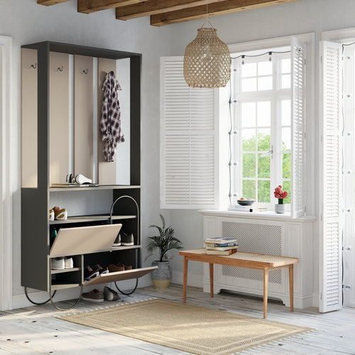 Set cuier și pantofar MAVERICK 5 rafturi 2 uşi 97 cm, Opțiuni culoare