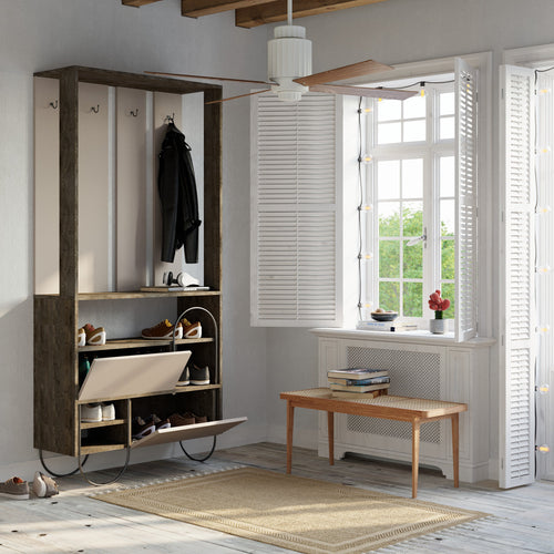 Set cuier și pantofar MAVERICK 5 rafturi 2 uşi 97 cm, Opțiuni culoare