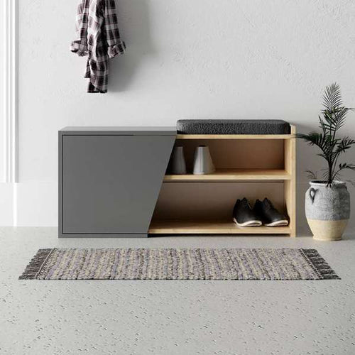 Bancheta PROPER 2 rafturi 1 ușă 104 cm, Opțiuni culoare