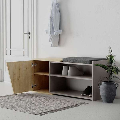 Bancheta PROPER 2 rafturi 1 ușă 104 cm, Opțiuni culoare