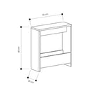 Măsuță SIMON 1 raft 55 x 20 cm, Opțiuni culoare - Maroom