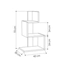 Măsuță ROLLO 3 rafturi 42 x 72 cm, Opțiuni culoare - Maroom