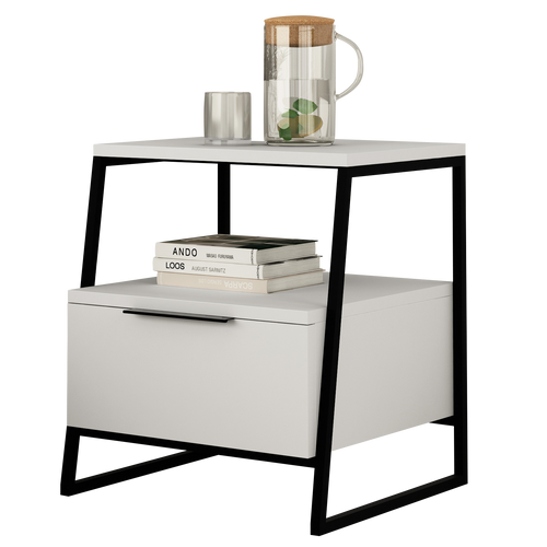 Noptieră AURA 1 raft 1 uşă 45 x 50 cm, Opțiuni culoare