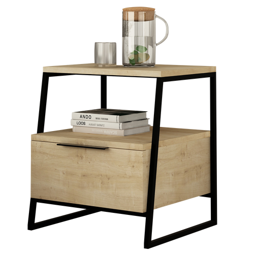 Noptieră AURA 1 raft 1 uşă 45 x 50 cm, Opțiuni culoare