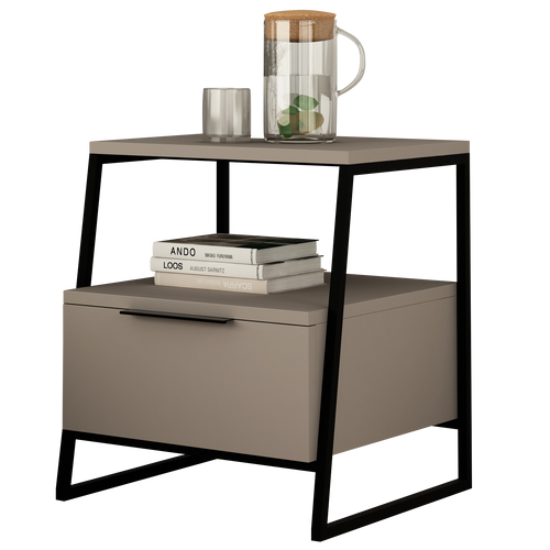 Noptieră AURA 1 raft 1 uşă 45 x 50 cm, Opțiuni culoare