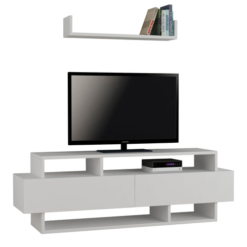 Set Comodă TV NOAH 4 rafturi 2 uşi 125 cm, Opțiuni culoare