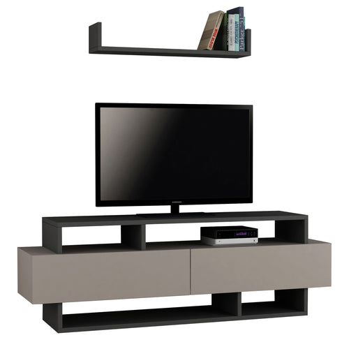 Set Comodă TV NOAH 4 rafturi 2 uşi 125 cm, Opțiuni culoare