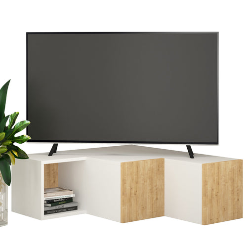 Comodă TV CUBIC 1 raft 2 sertare 90 x 92 cm, Opțiuni culoare