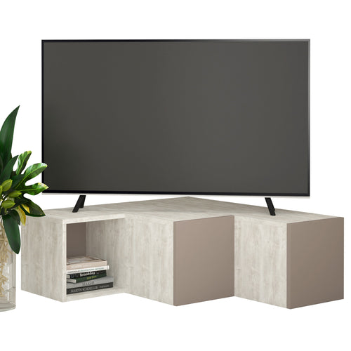 Comodă TV CUBIC 1 raft 2 sertare 90 x 92 cm, Opțiuni culoare