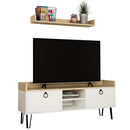 Set Comodă TV ASHLEY 3 rafturi 2 uşi 140 cm, Opțiuni culoare