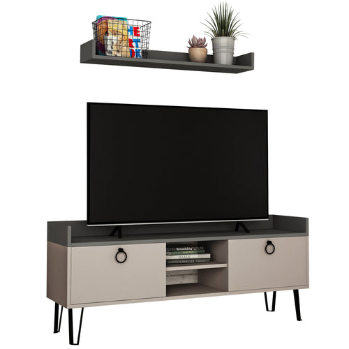 Set Comodă TV ASHLEY 3 rafturi 2 uşi 140 cm, Opțiuni culoare