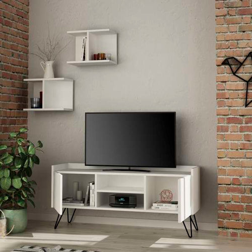 Set Comodă TV GRACE 2 rafturi 2 uşi 126 cm, Opțiuni culoare