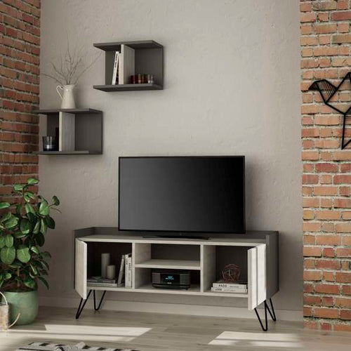 Set Comodă TV GRACE 2 rafturi 2 uşi 126 cm, Opțiuni culoare