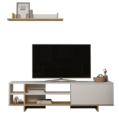 Set Comodă TV CONRAD 4 rafturi 1 ușă 160 cm, Opţiuni culoare