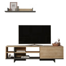 Set Comodă TV CONRAD 4 rafturi 1 ușă 160 cm, Opţiuni culoare