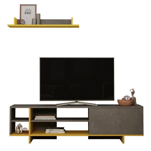 Set Comodă TV CONRAD 4 rafturi 1 ușă 160 cm, Opţiuni culoare