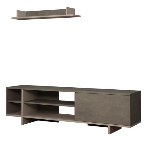 Set Comodă TV CONRAD 4 rafturi 1 ușă 160 cm, Opţiuni culoare