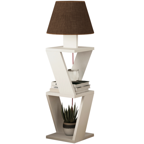 Lampadar ZETA 2 rafturi 22 x 85 cm, Opțiuni culoare