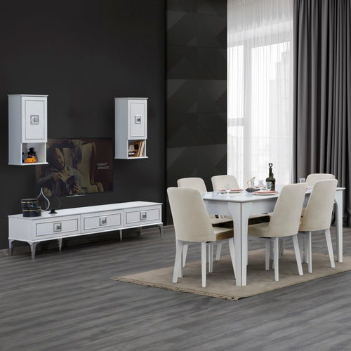 Dulap de perete OSLO 1 ușă 36 x 80 cm, Alb 