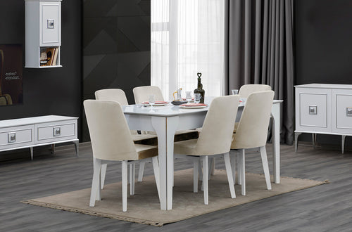 Masă extensibilă OSLO 170 ( 204 ) x 89 cm, Gri