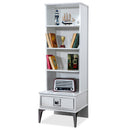 Bibliotecă OSLO 4 rafturi 1 sertar 55 x 168 cm - Maroom