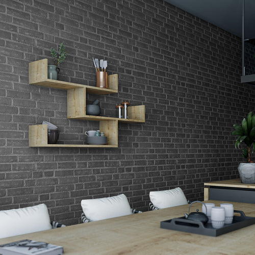 Raft de perete BULLY 120 x 66 cm, Opțiuni culoare