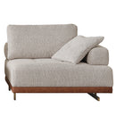 Colțar modular extensibil ASTRA cu șezlong 330 x 180 cm, Crem-Maro - Maroom