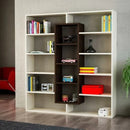 Bibliotecă OXFORD 14 rafturi 125 x 136 cm, Opțiuni culoare