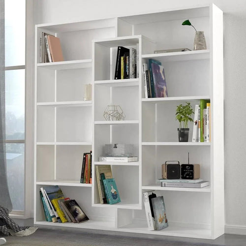 Bibliotecă OXFORD 14 rafturi 125 x 136 cm, Opțiuni culoare