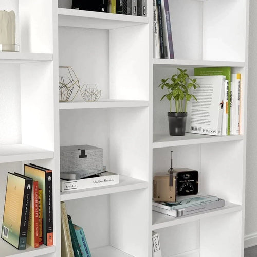 Bibliotecă OXFORD 14 rafturi 125 x 136 cm, Opțiuni culoare