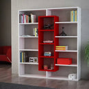 Bibliotecă OXFORD 14 rafturi 125 x 136 cm, Opțiuni culoare