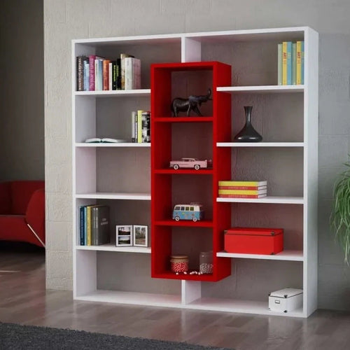 Bibliotecă OXFORD 14 rafturi 125 x 136 cm, Opțiuni culoare