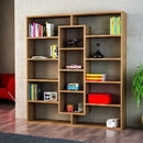 Bibliotecă OXFORD 14 rafturi 125 x 136 cm, Opțiuni culoare