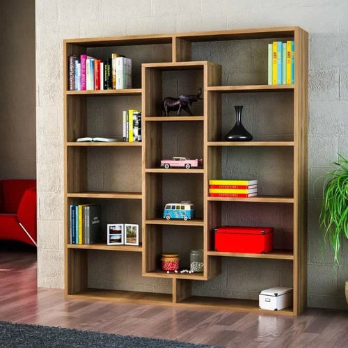 Bibliotecă OXFORD 14 rafturi 125 x 136 cm, Opțiuni culoare