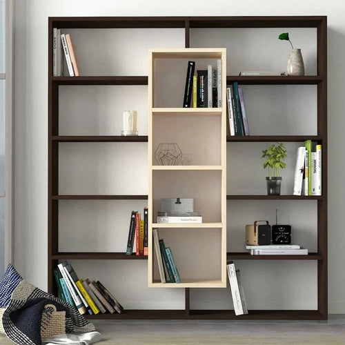 Bibliotecă OXFORD 14 rafturi 125 x 136 cm, Opțiuni culoare