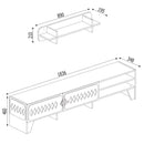 Set comodă TV YORK 2 uși 3 rafturi 184 cm - Maroom