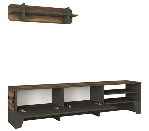 Set comodă TV YORK 2 uși 3 rafturi 184 cm - Maroom