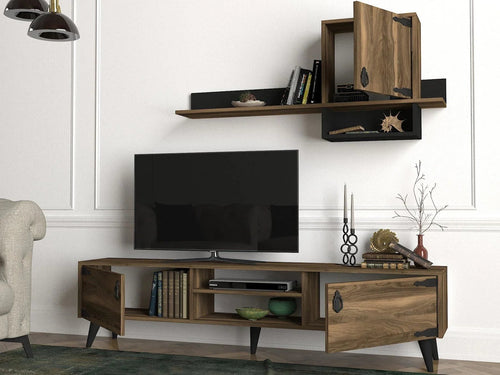 Set comodă TV RILEY 3 uși 4 rafturi 180 cm - Maroom