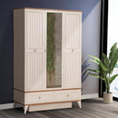 Dulap LENA 3 uși 2 sertare 127 x 202 cm - Maroom