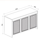 Comodă WHITNEY 3 uși 120 x 75 cm