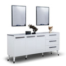 Comodă EMPOLI ALB 3 uşi 3 sertare 190 x 84 cm - Maroom