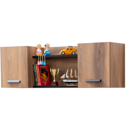 Dulap de perete EMPOLI 2 rafturi 2 uşi 125 x 40 cm - Maroom